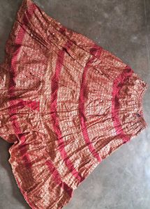 Red Ethnic Skirt