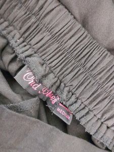 (Orchid blue) Black Cargo Pants