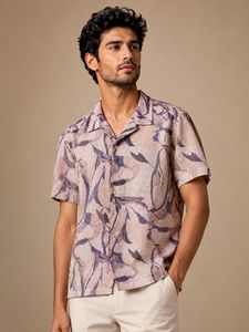 Men Linen Pattern Shirt