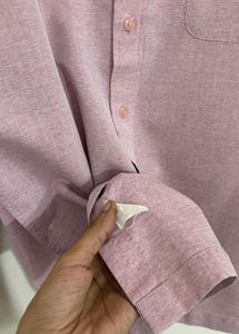 Men's Casual Pink Oxford Shirt