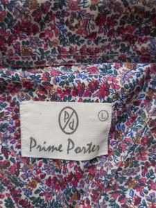 TWICE USED Men's Floral Print Button-Up Shirt