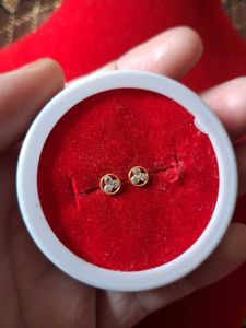 Elegant Stud Earrings with Clear Stones