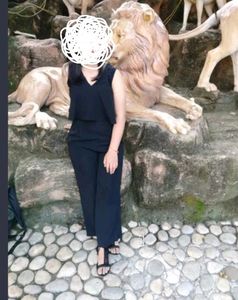 Korean Bottle Green Jumpsuit