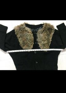 Black Teddy Fur Jacket