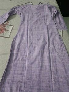 Lavender Button-Down Dress