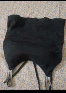 Black Padded Tank with Silver Straps