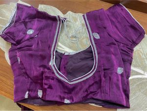 Elegant Purple Saree with Blouse