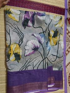 Beautiful Floral Print Saree