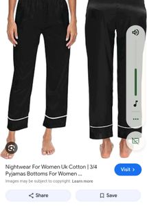 Satin Pajama Pants gift one top 🎁