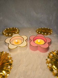 Flower Shaped Candle Holders