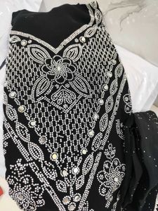 Black party wear suit material