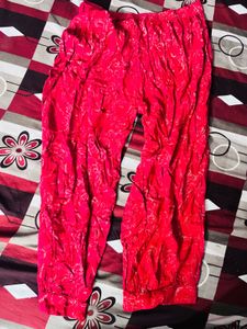 Red Embroidered Kurta Set with Palazzo