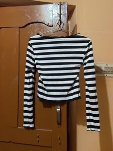 Striped Long Sleeve Top