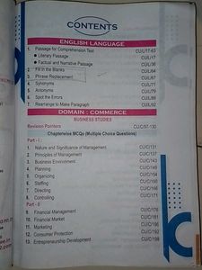 CUET UG COMMERCE DOMAIN
