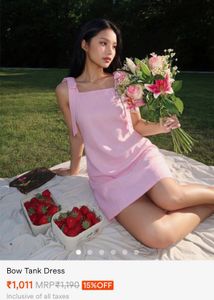Savana Pink Tie-Strap Dress