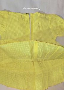 Cute Yellow Polka Dot Baby Dress