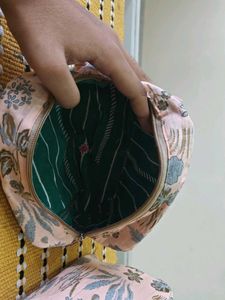 Set of 2 Floral Print Pouches