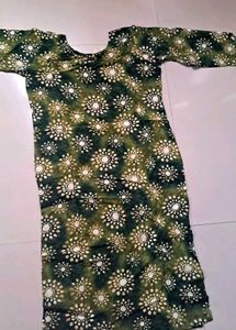Green Printed Kurti
