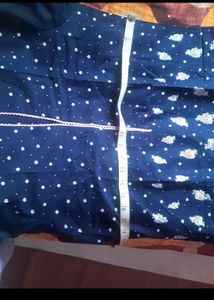 Unused Beautiful Navy Blue Soft Cotton Kurti
