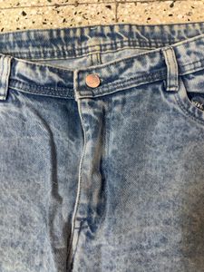 Acid Wash Wide Leg Jeans