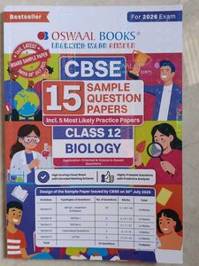 CBSE Class 12 Biology Sample Papers