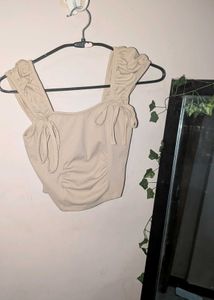 Chic Ruched Bust Tie Top