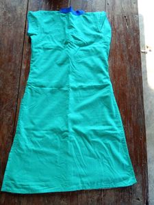 Embroidered Teal Kurta and pant set