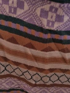 Patterned Knit Vest, new, no lint
