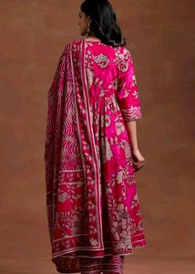 Vibrant Floral Print Kurta Set