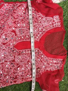 Very Beautiful Lucknowi Mirror Kurti ♥️
