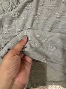 Cute Textured Long Sleeve Top