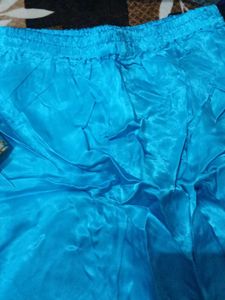 Sky Blue Kurta with Gold Print