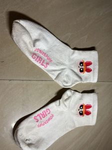 Powerpuff Girls White Socks