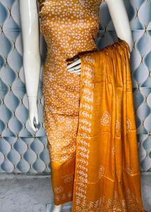 Elegant Mustard Yellow Printed Kurta Set