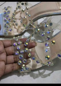 Moda-X Clear Block Heels