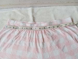 Cute Pink Gingham Skater Skirt