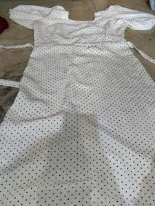Polka Dot Blouse with Ruffled Sleeves