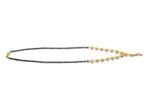 pack of 6 Elegant Gold &amp; Black Bead Mangalsutra