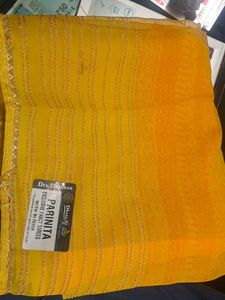 Elegant Yellow Sari