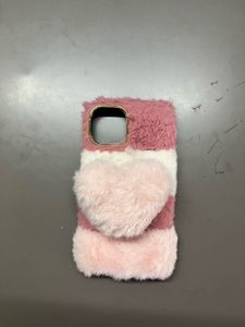 Fuzzy Heart Phone Case
