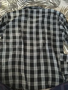 Classic Black &amp; White Plaid Shirt