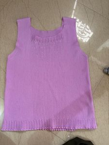 Chic Lavender Knit Tank Top