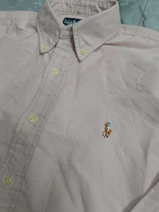 Pink Ralph Lauren Oxford Shirt