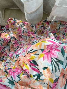 Chic Floral Print Tiered Maxi Skirt