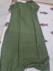 Elegant Green Printed Kurta