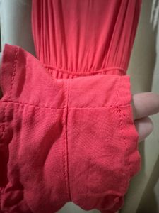 Coral Strappy Romper