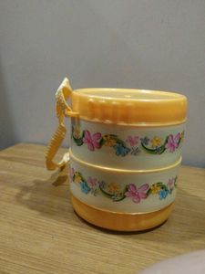 Vintage Floral Stackable Tiffin Box