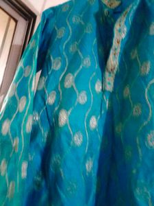 blue sherwani kurta
