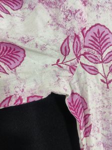 Pink Floral Printed Kurti (Woman)