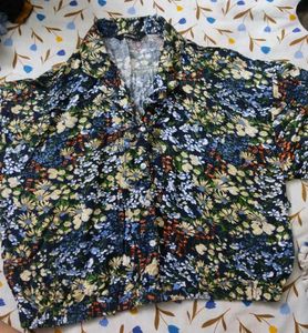 Floral Print Short Sleeve Shirt